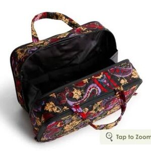 Vera Bradley Red and Gold Paisley Travel Bag